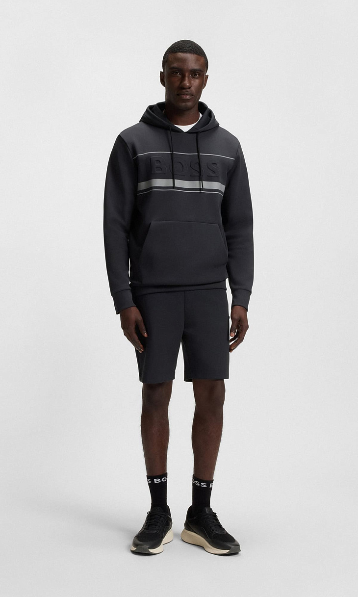 HUGO BOSS: Толстовка с тисненым логотипом