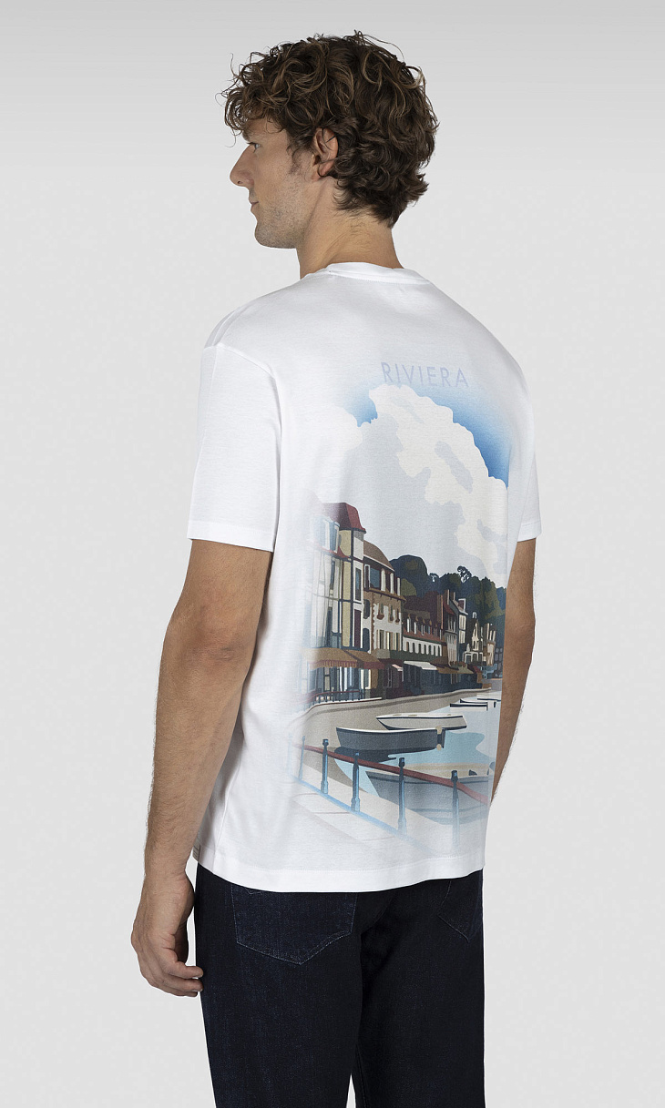 Paul Shark: Футболка с принтом на спине