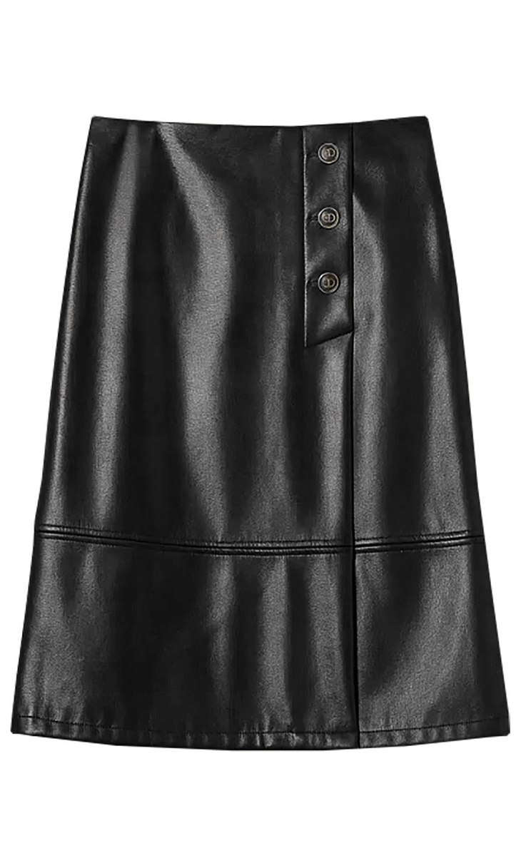 TWINSET: Юбка из искусственной кожи