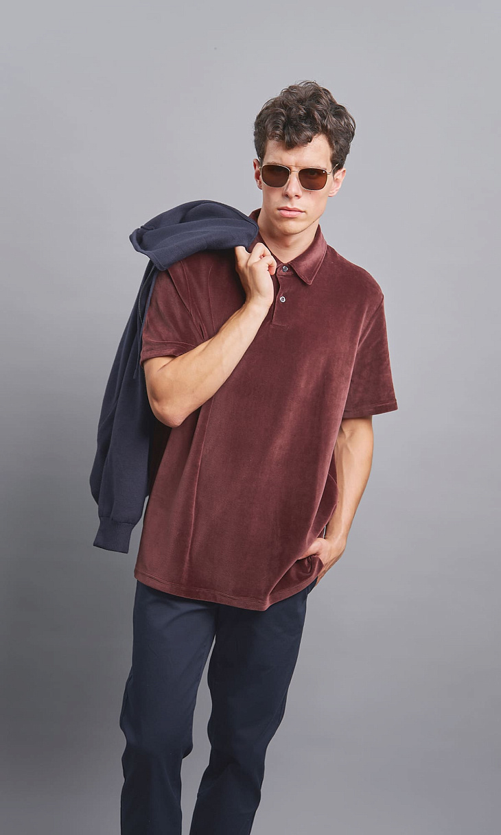 BOGNER: Поло из бархата