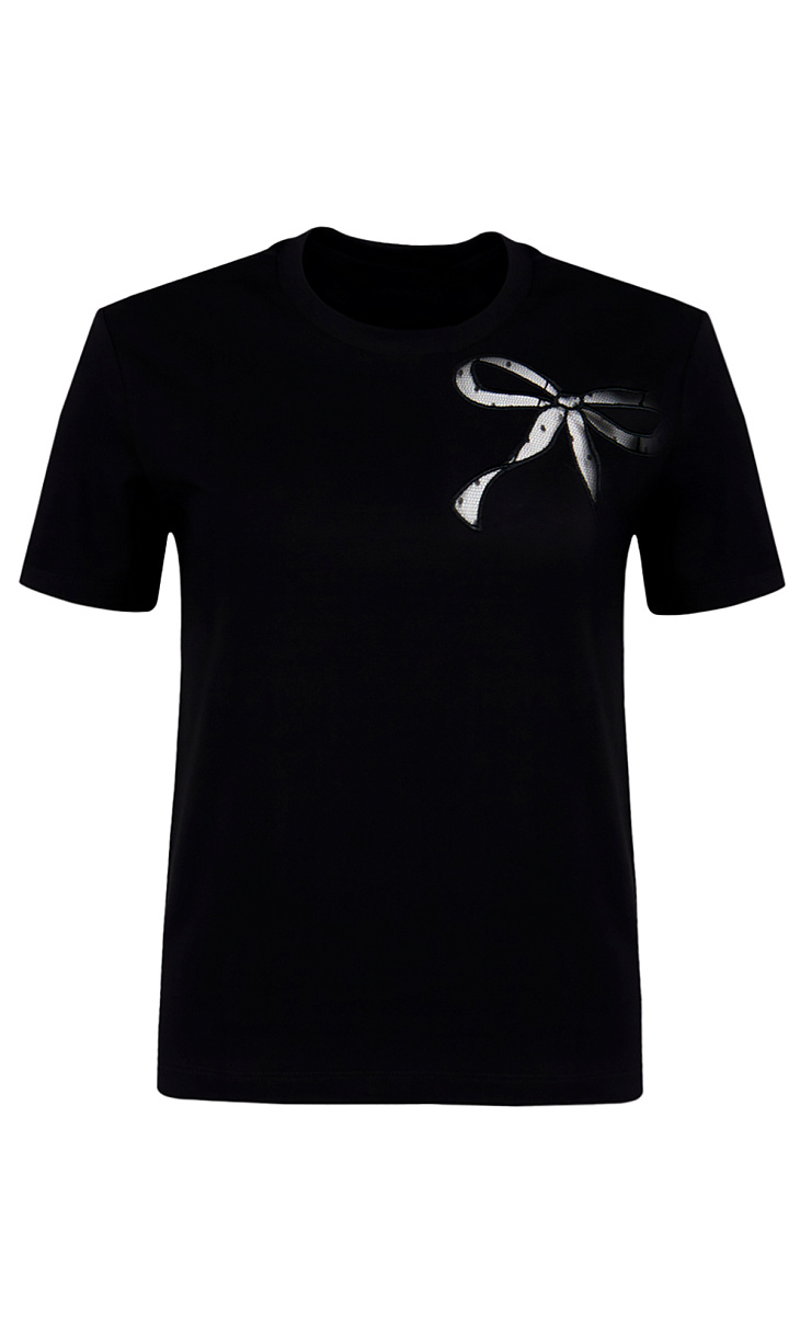 TWINSET: Футболка с вышивкой