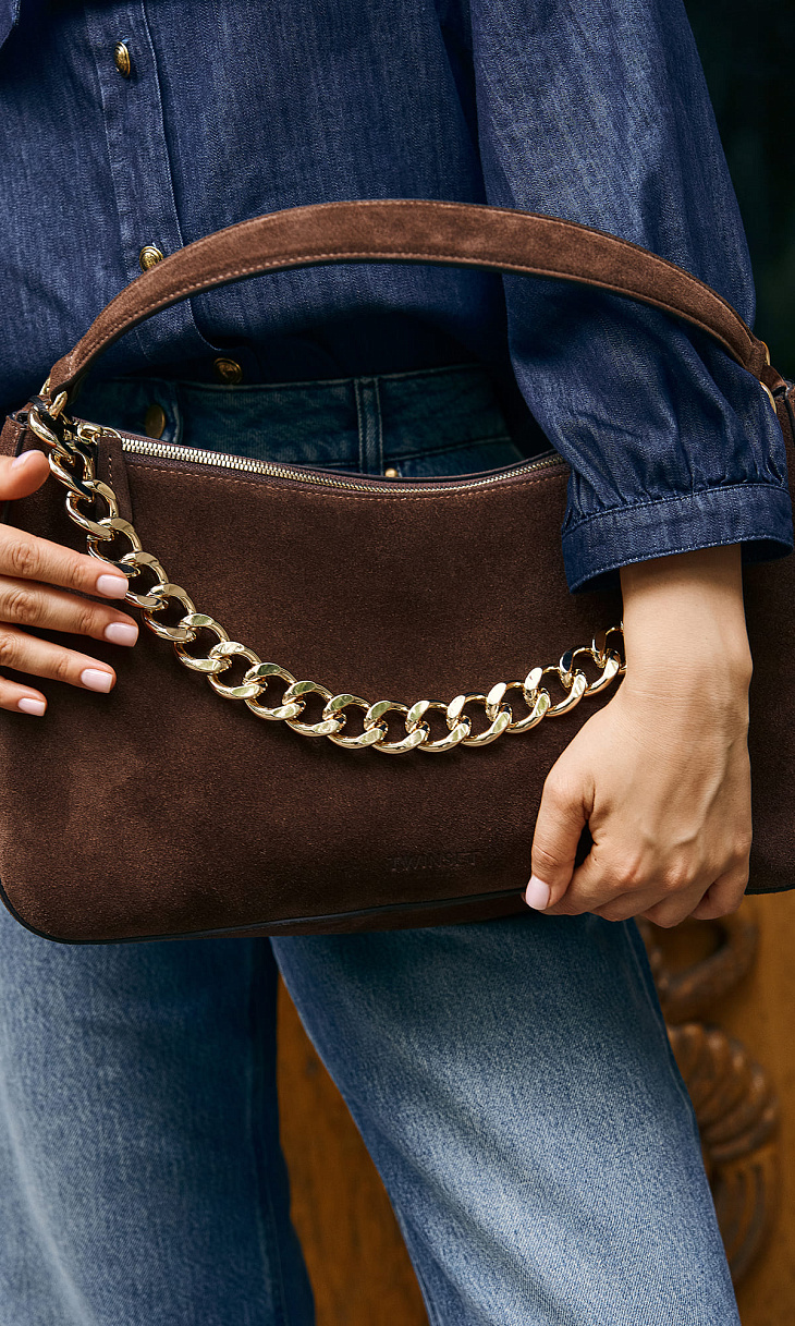 TWINSET: Сумка из замши