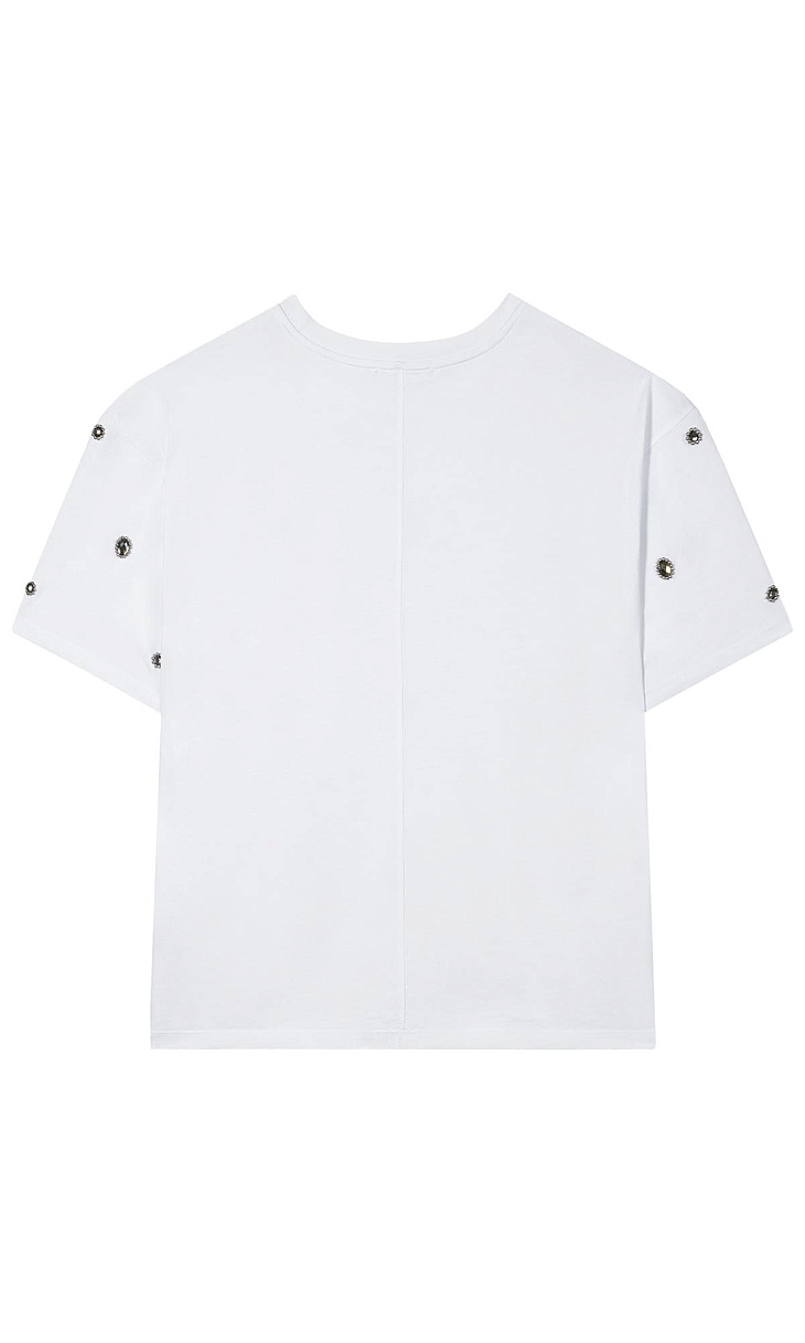 LUISA CERANO: Футболка со стразами