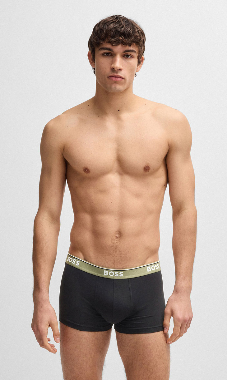 HUGO BOSS: Комплект трусов из хлопка