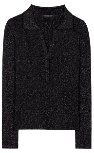 Джемпер с воротником-поло