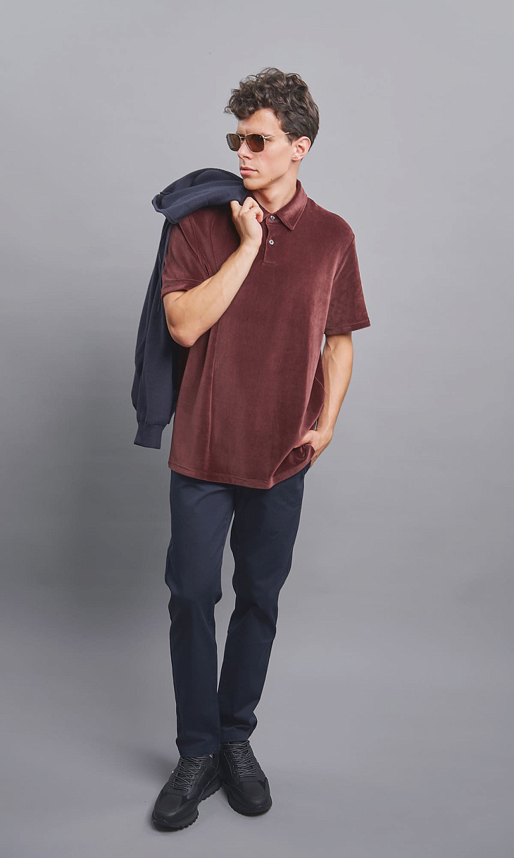 BOGNER: Поло из бархата