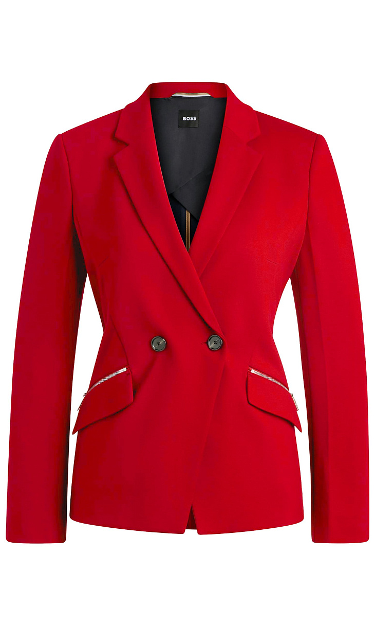HUGO BOSS: Пиджак с карманами на молнии