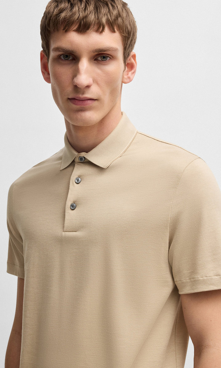 HUGO BOSS: Поло из хлопка