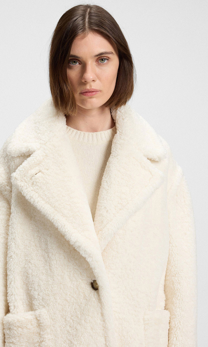 HUGO BOSS: Плюшевое пальто