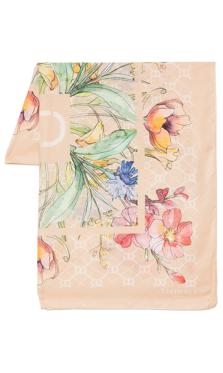 TWINSET: Шарф с принтом