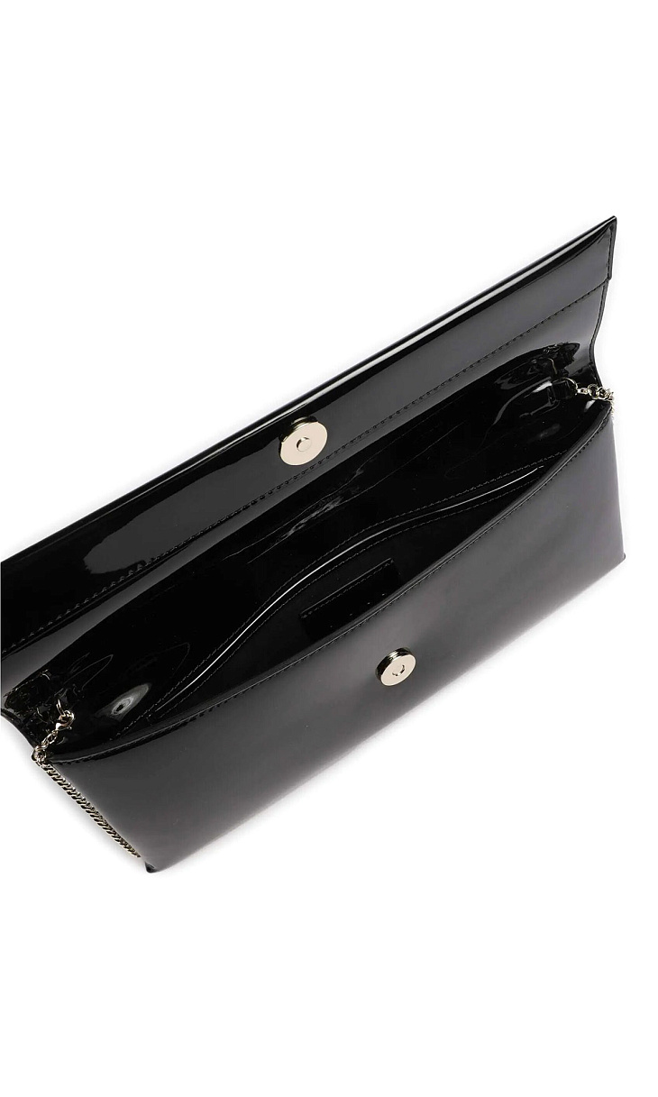 HUGO BOSS: Клатч из искусственной лаковой кожи
