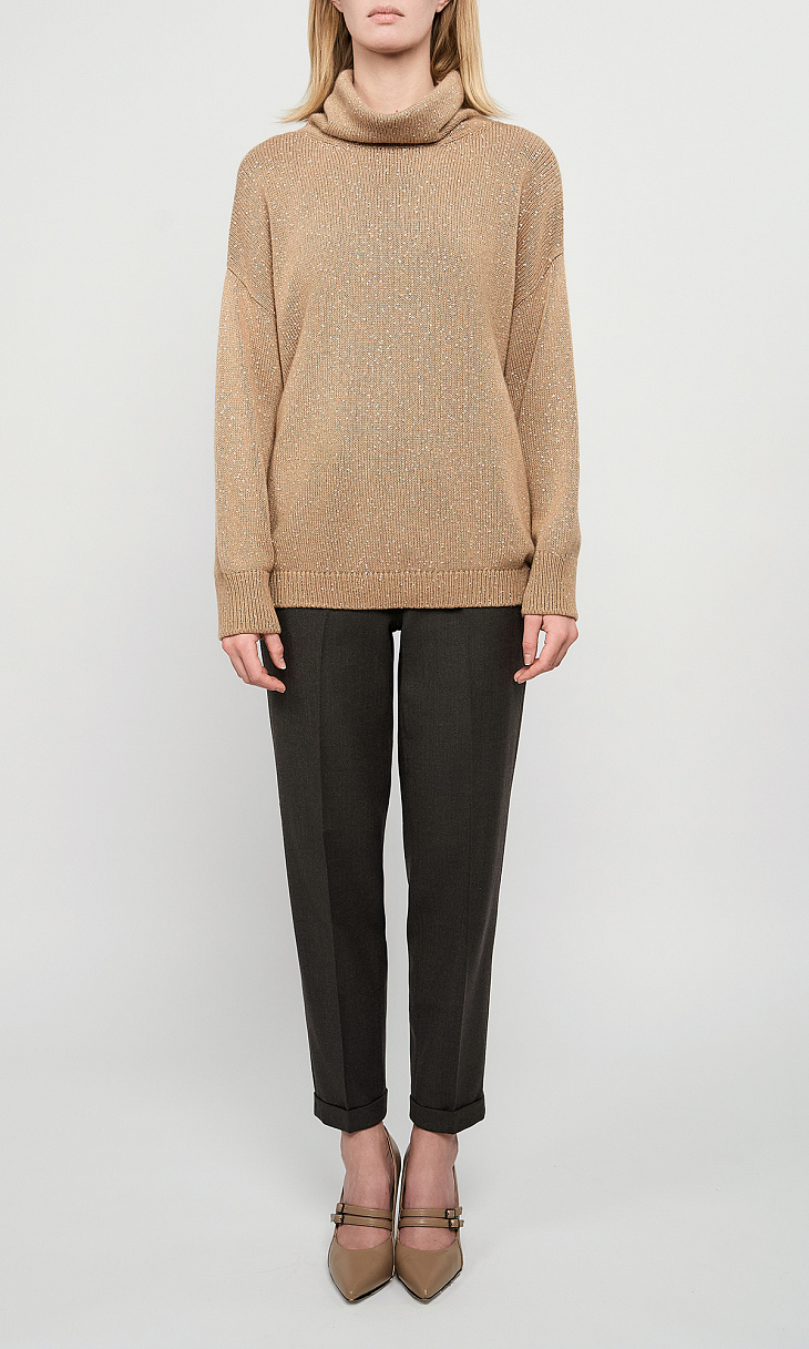 ANDRE MAURICE: Свитер из кашемира и шелка