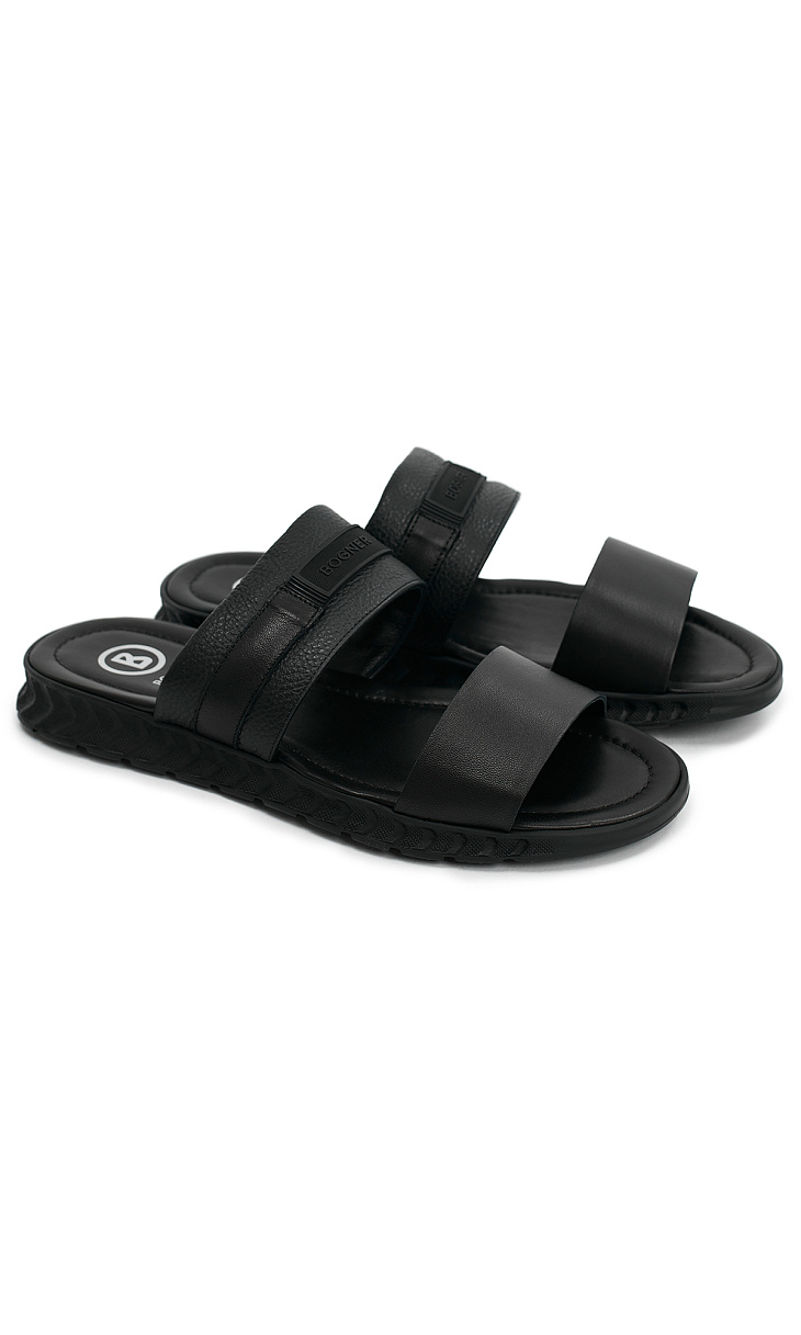 BOGNER: Шлепанцы из кожи