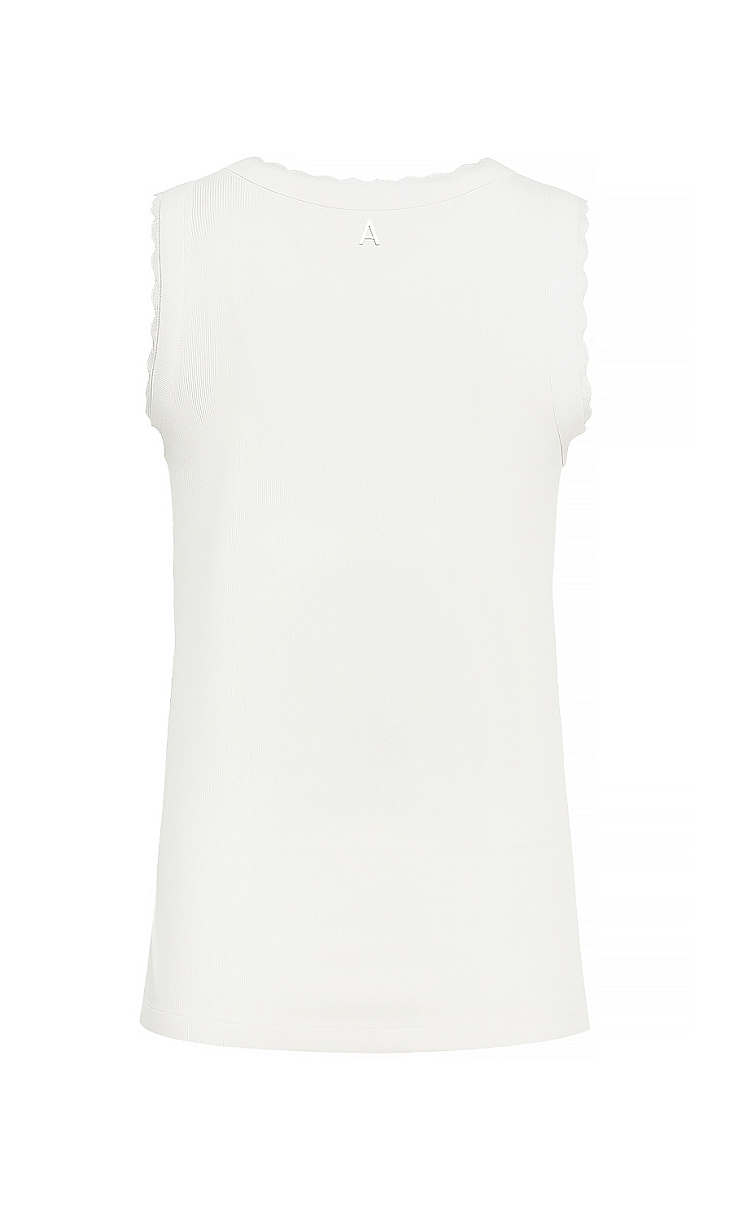 TWINSET: Топ с кружевом