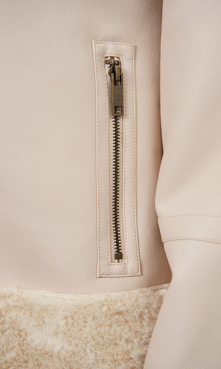 TWINSET: Куртка с искусственным мехом