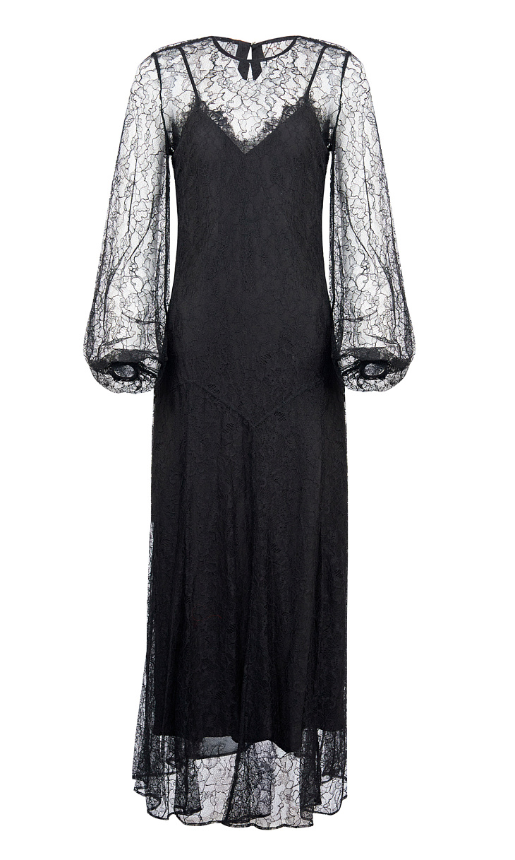 TWINSET: Платье с кружевом