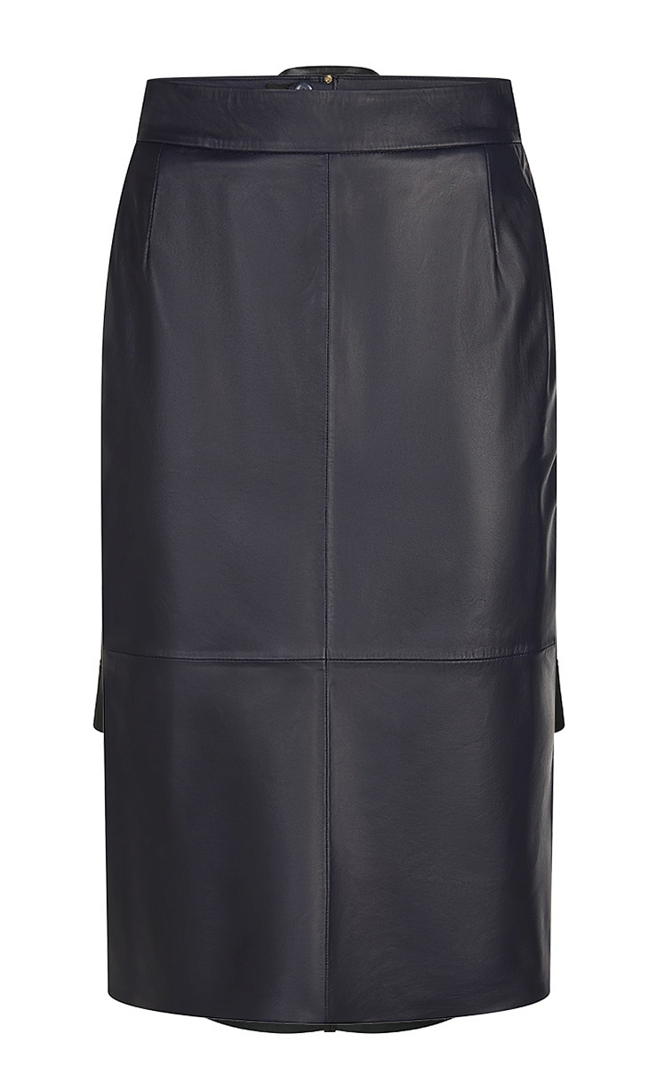 RIANI: Юбка из кожи