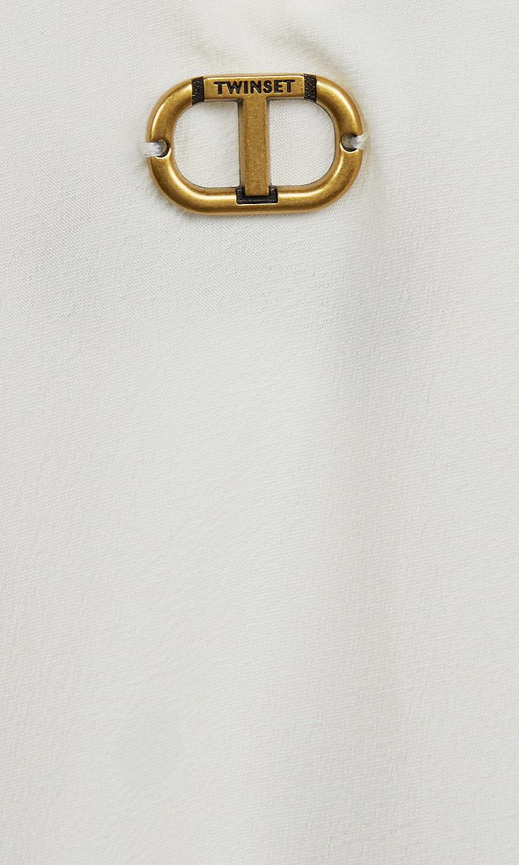 TWINSET: Топ с шелком