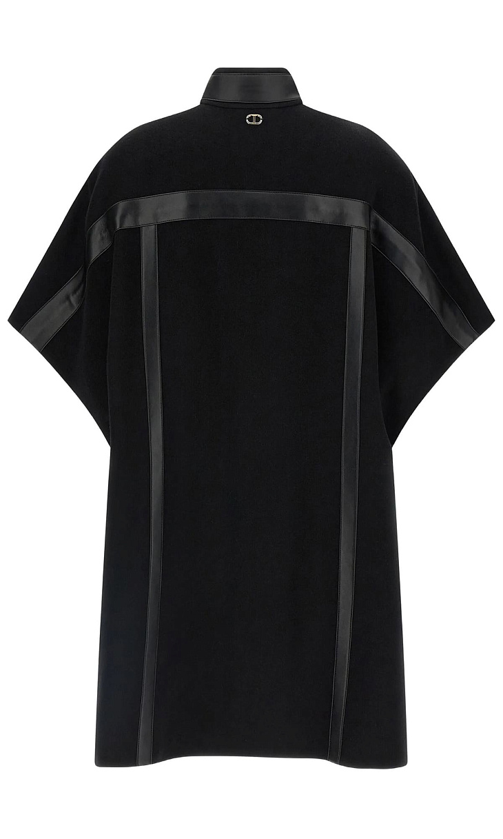 TWINSET: Двухслойная накидка из шерсти