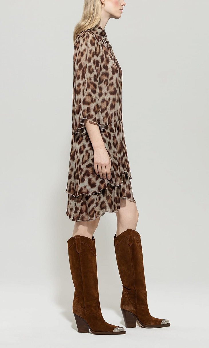 LUISA CERANO: Платье с принтом