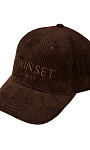 TWINSET: Вельветовая кепка с логотипом