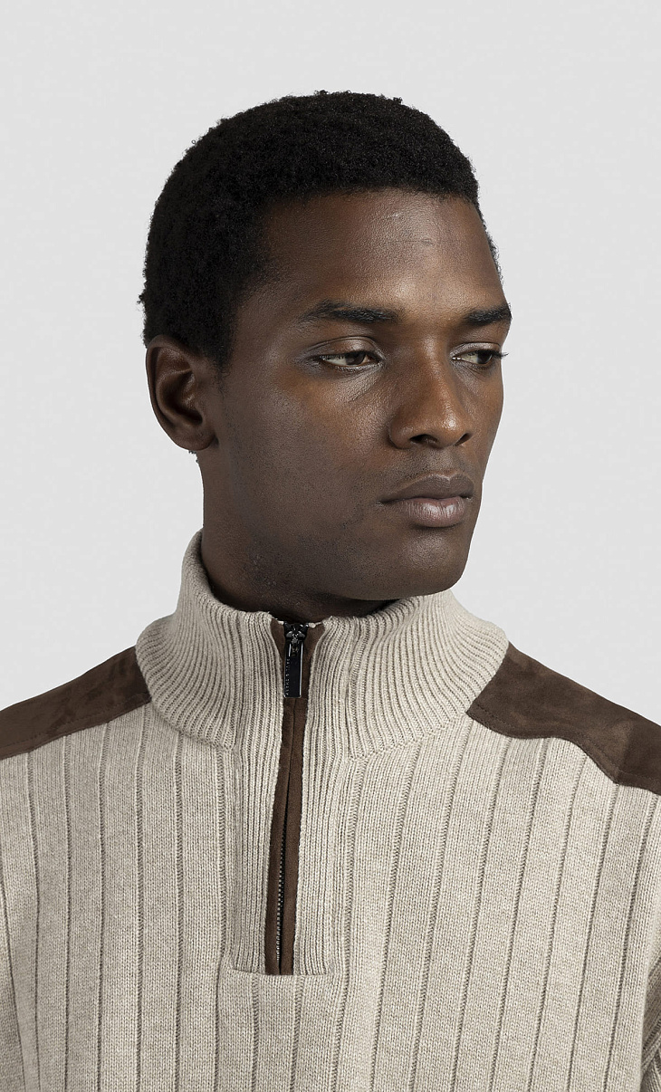 Paul Shark: Джемпер с замшевыми вставками