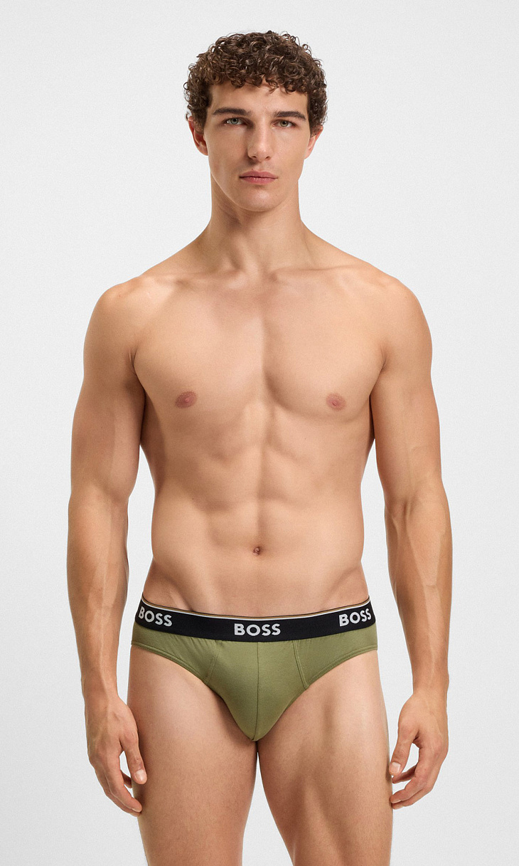 HUGO BOSS: Комплект трусов из хлопка