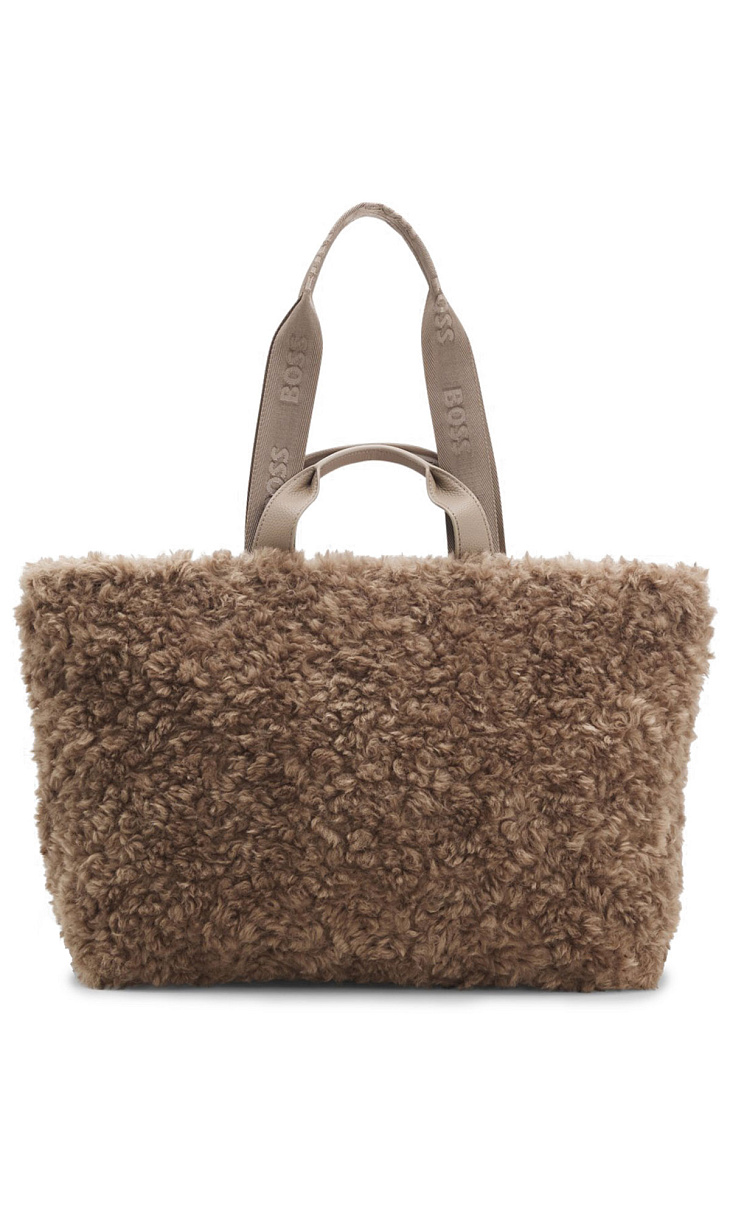 HUGO BOSS: Сумка из искусственного меха