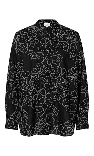 Блуза из льна и хлопка