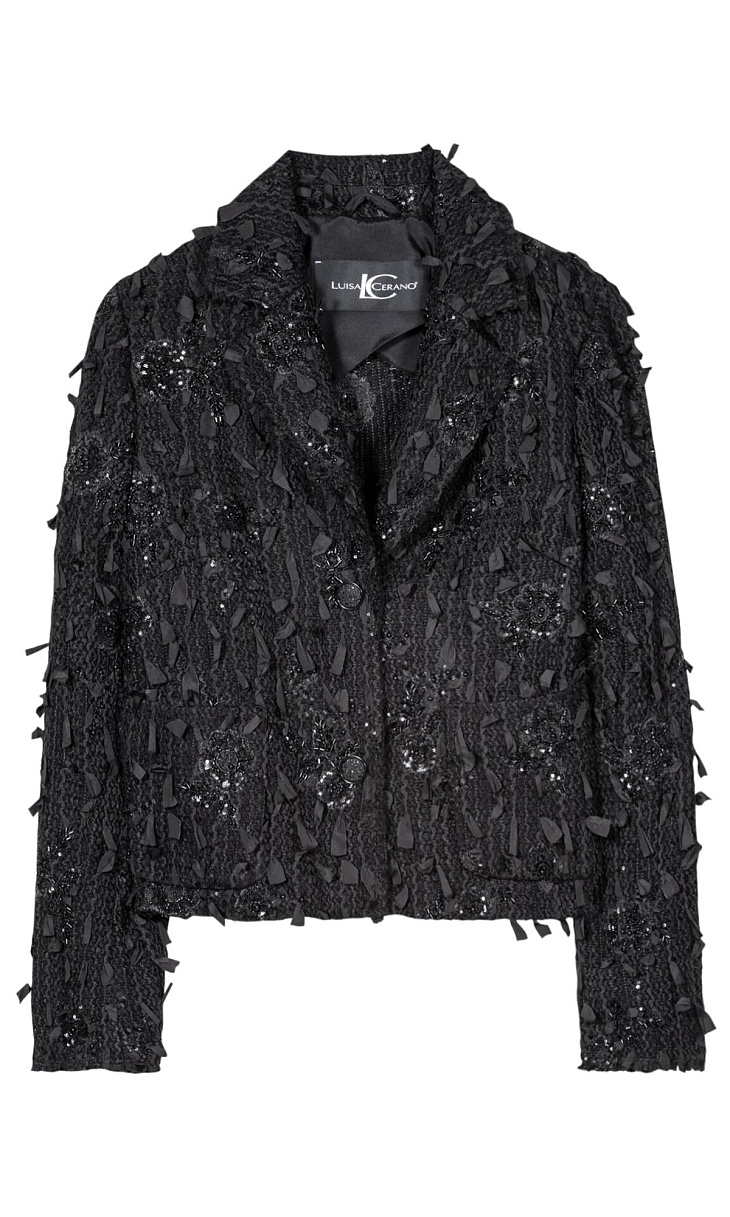 LUISA CERANO: Жакет с бисером и пайетками