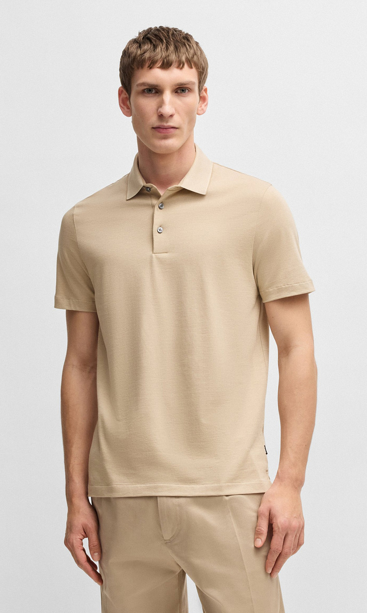 HUGO BOSS: Поло из хлопка