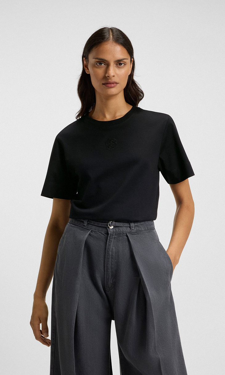 HUGO BOSS: Футболка с монограммой