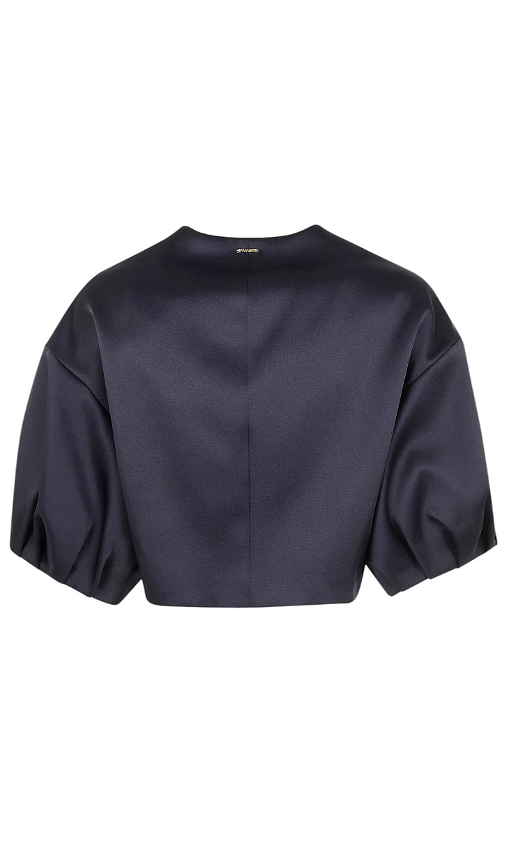 TWINSET: Укороченный жакет с короткими рукавами