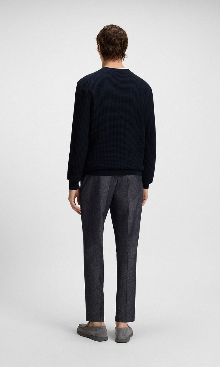 HUGO BOSS: Пуловер из хлопка