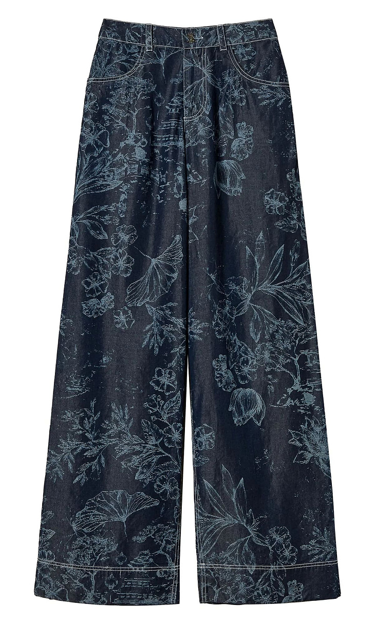 TWINSET: Брюки-палаццо с принтом