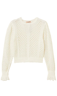 Пуловер с узором