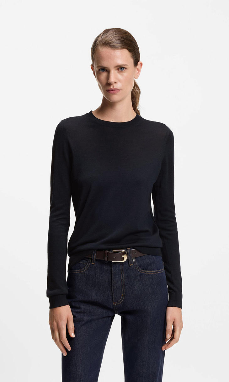 HUGO BOSS: Пуловер из шерсти мериноса