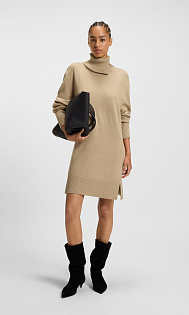 Платье-свитер из шерсти