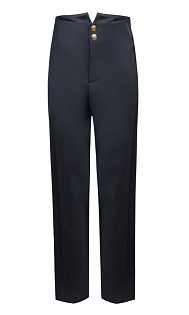 Брюки с атласными вставками