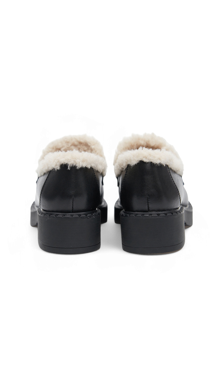 TWINSET: Лоферы с мехом