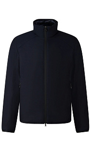 Пуховик с воротником-стойкой