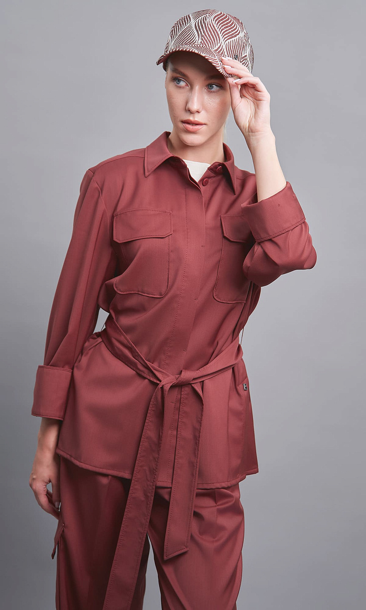 BOGNER: Блуза с поясом