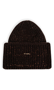 Вязаная шапка с люрексом