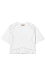 TWINSET: Футболка с английской вышивкой