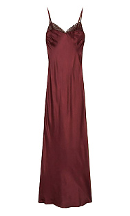 Платье макси с кружевом