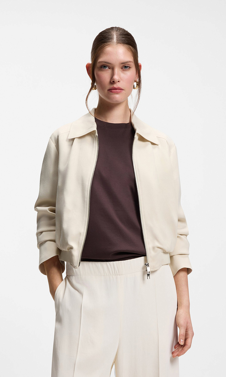 HUGO BOSS: Куртка из крепа