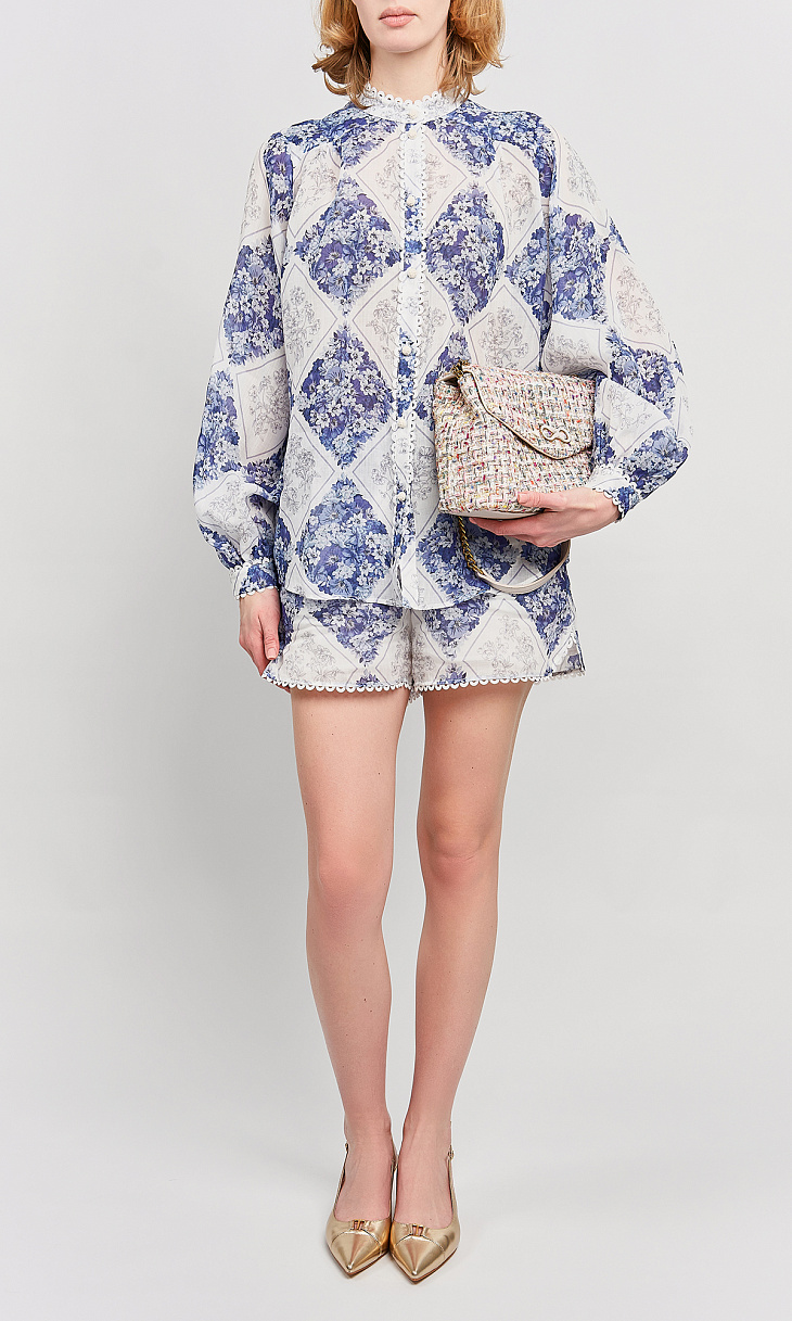 TWINSET: Шорты с цветочным принтом