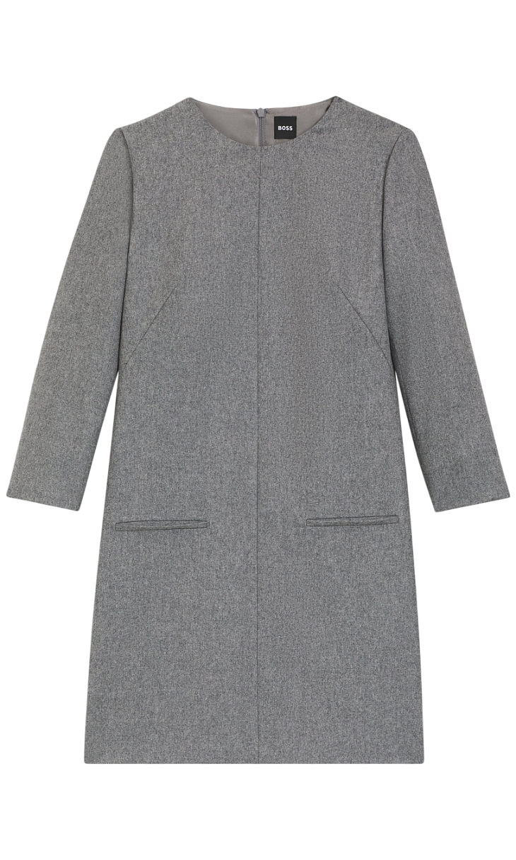 HUGO BOSS: Фланелевое платье