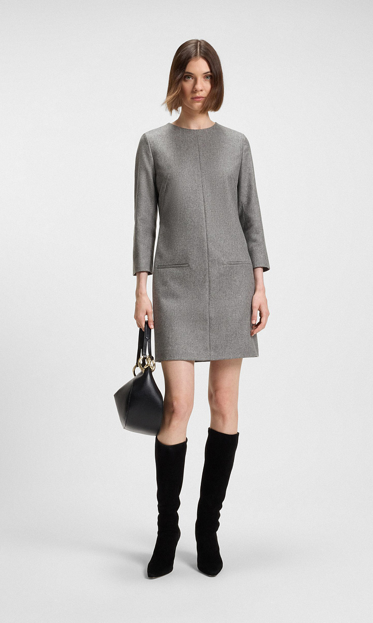 HUGO BOSS: Фланелевое платье