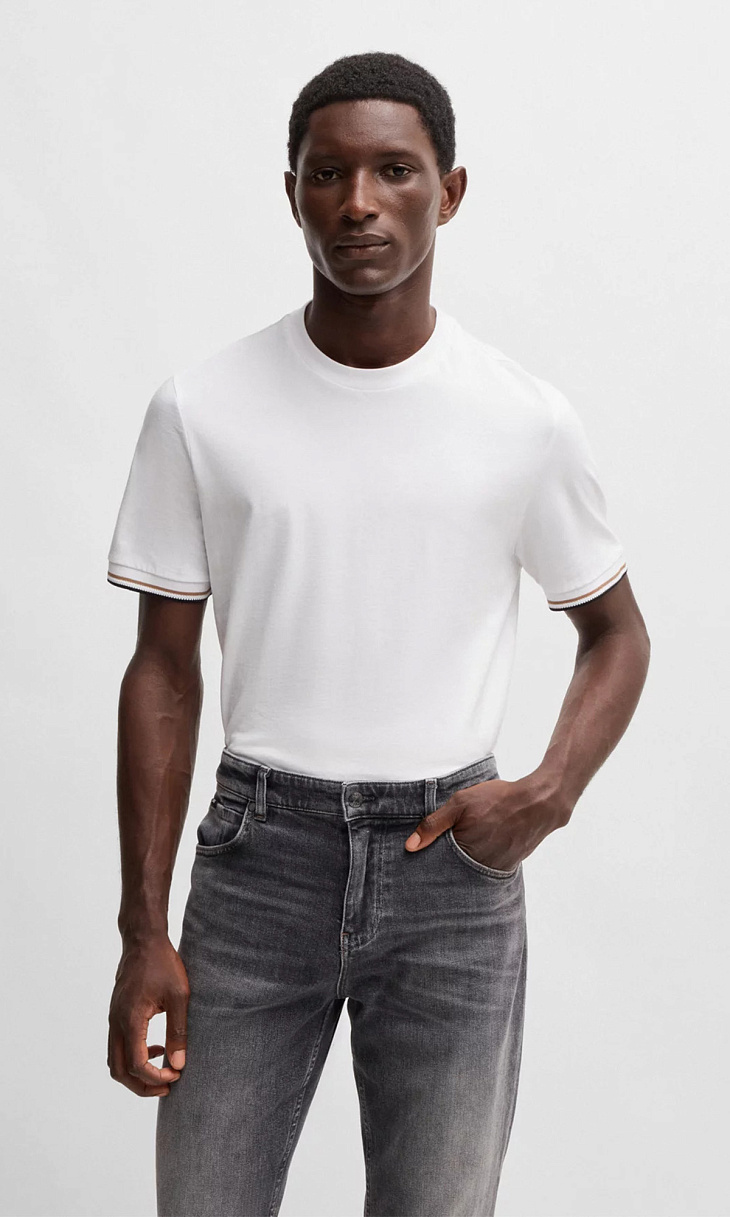 HUGO BOSS: Футболка из хлопка